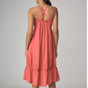 Daily Practice Tiered High-Low Midi Dress